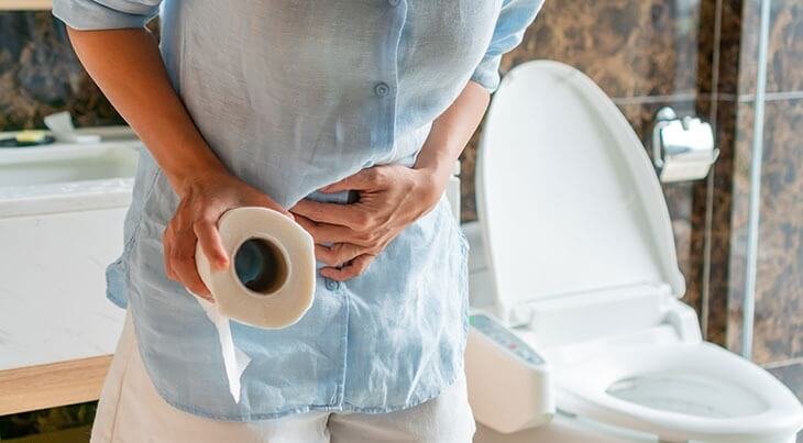 constipation before period